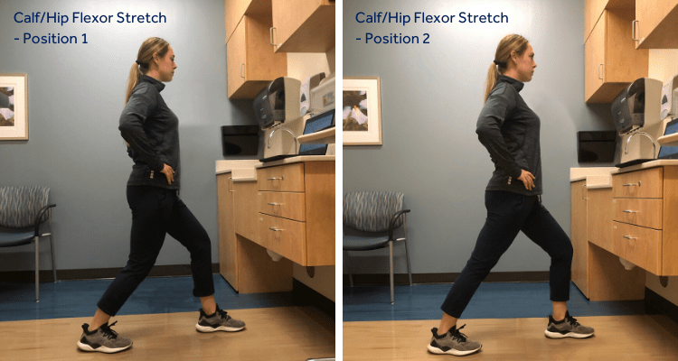 Calf Hip Flexor Stretch