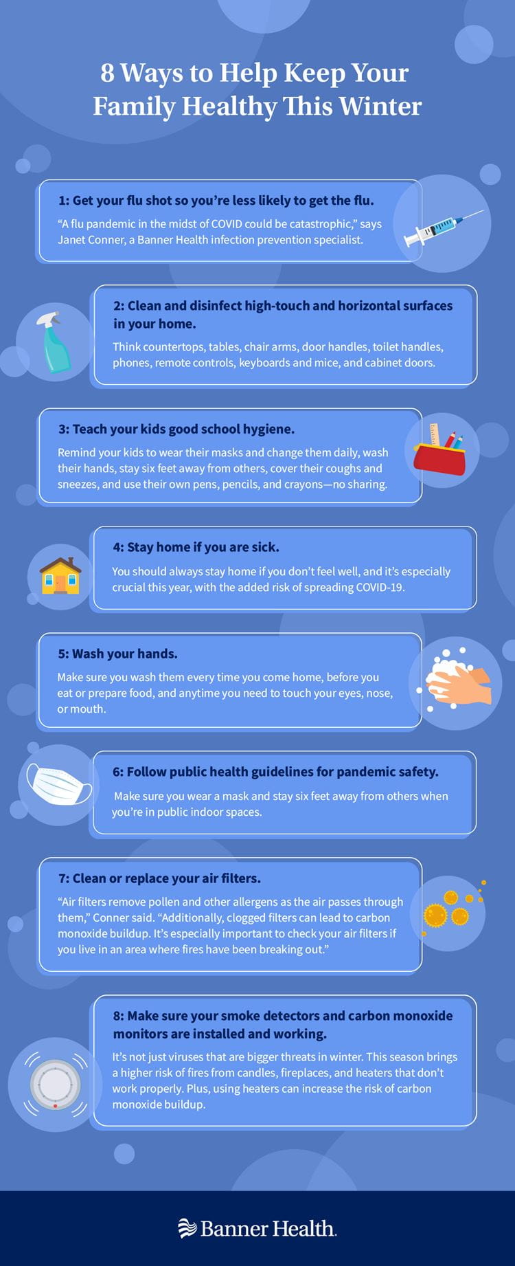 8 Ways to Keep Your Family Healthy This Winter Infographic